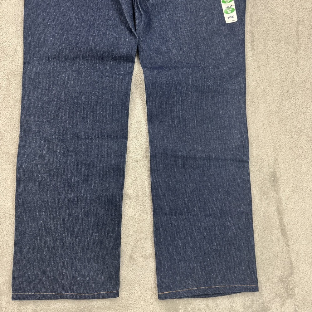 Wrangler Cowboy Cut Slim Fit Jeans Mens 34x30 Dark Wash Indigo 936DEN Denim NWT - Picture 11 of 16